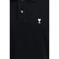 Black Cotton Polo Shirt