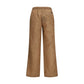 Brown Linen Casual Pants