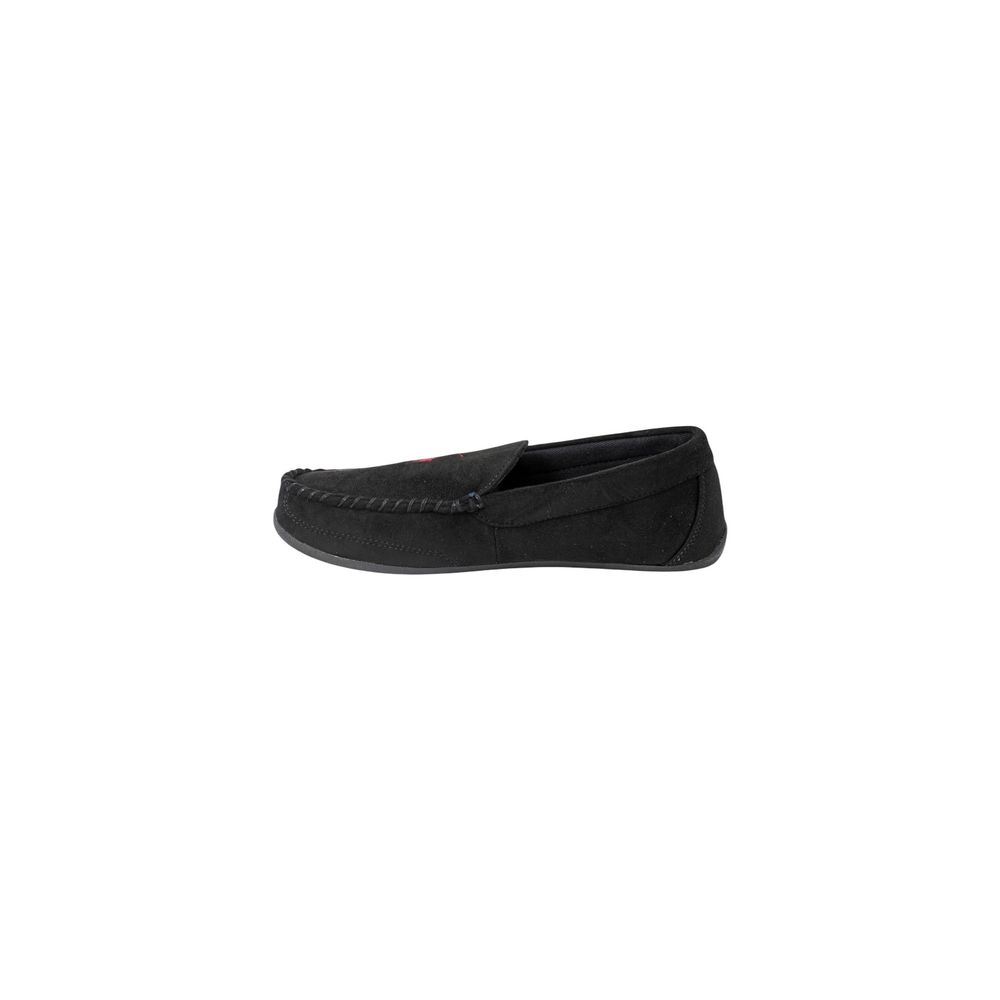 Black Faux Fur Slippers