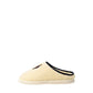 Beige Cotton Slippers