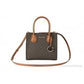 MICHAEL KORS Mercer 35S1GM9M2B Medium Logo And Leather Accordion Crossbody Bag In Brown