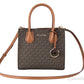 MICHAEL KORS Mercer 35S1GM9M2B Medium Logo And Leather Accordion Crossbody Bag In Brown