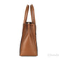 MICHAEL KORS Mercer 35S1GM9M2B Medium Logo And Leather Accordion Crossbody Bag In Brown