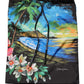 Black Tropical Hawaiian Trunks Shorts Swimwear