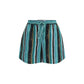 Bicolor Cotton Bermuda Shorts