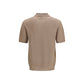 Beige Cotton Polo Shirt