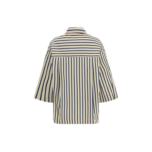 Blue Cotton Pattern Shirt
