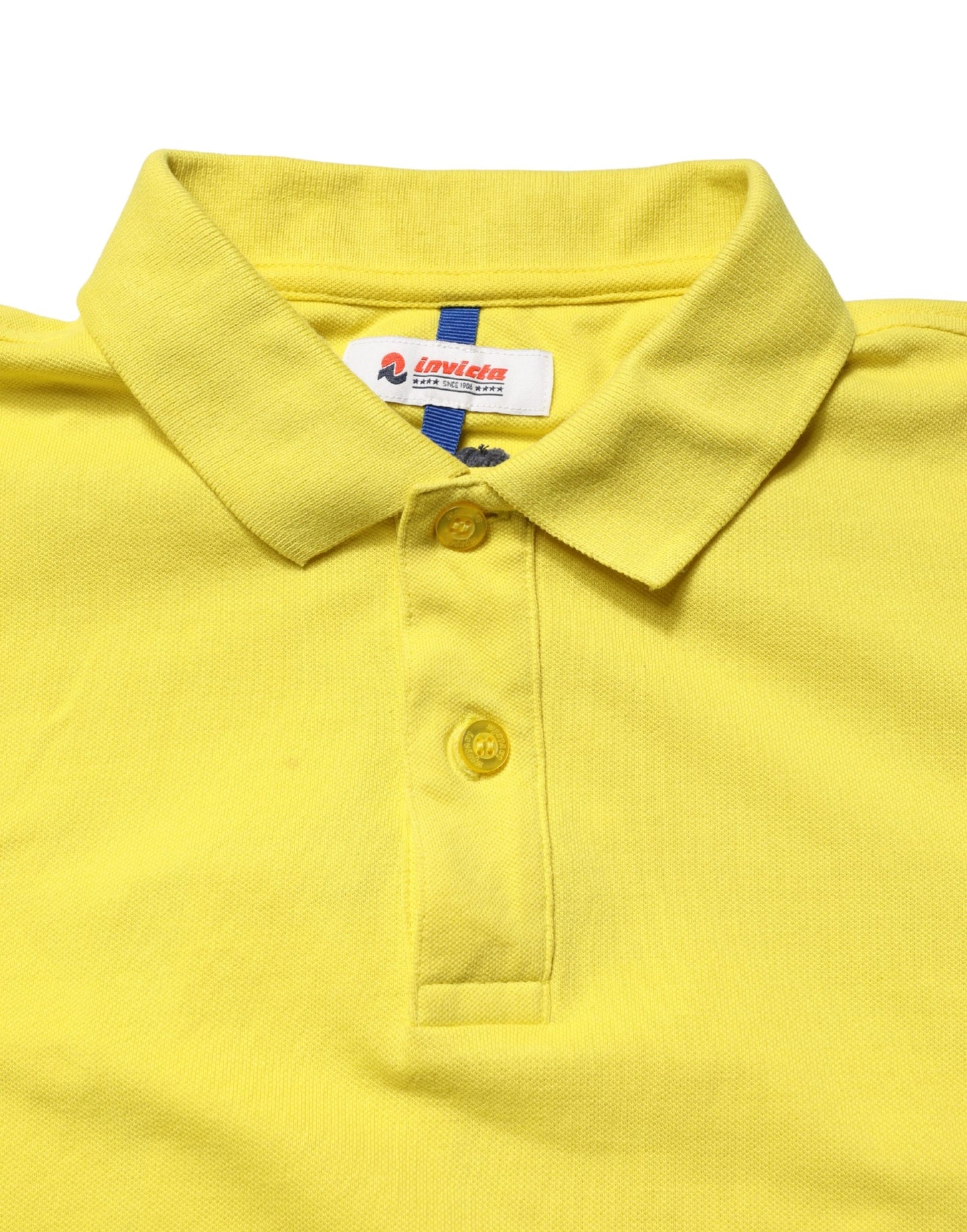 Yellow Short Sleeve Pique Men Cotton Polo Shirt T-shirt