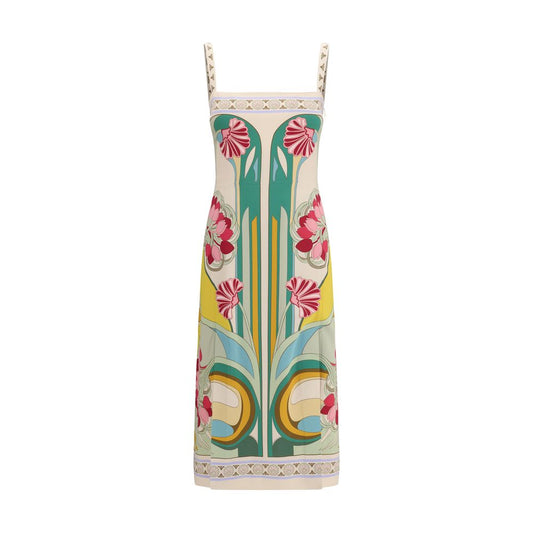 Multicolor Viscose Casual Dress