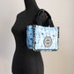 Marc Jacobs X Peanuts Air Blue Mini Puffy Nylon Tote Crossbody Bag Handbag Purse