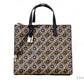 Marc Jacobs Mini Grind Signet Printed Leather Crossbody Tote Handbag Purse