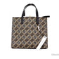 Marc Jacobs Mini Grind Signet Printed Leather Crossbody Tote Handbag Purse