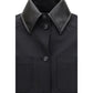 Black Polyester Pattern Shirt