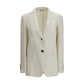 Beige Linen Blazer