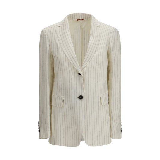 Beige Linen Blazer