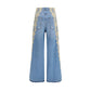 Blue Cotton Jeans Denim