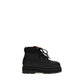 Black Calf Leather Bos Taurus Lace-Up Boots