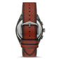 Brown Leather Dress Watch