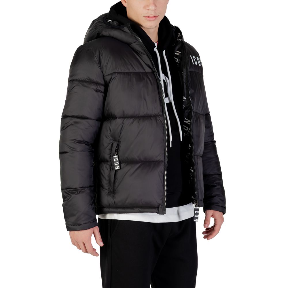 Black Polyester Coat
