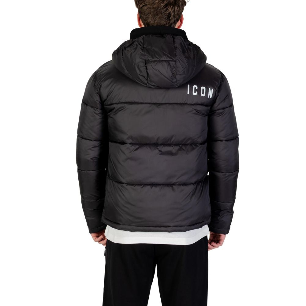 Black Polyester Coat