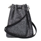Black Satin Crossbody Bag