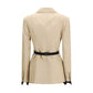 Beige Linen Coat
