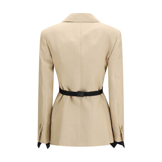 Beige Linen Coat