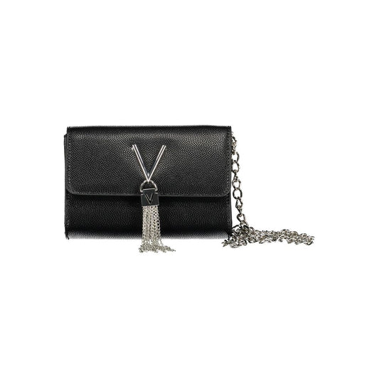 Black Polyurethane Women Handbag