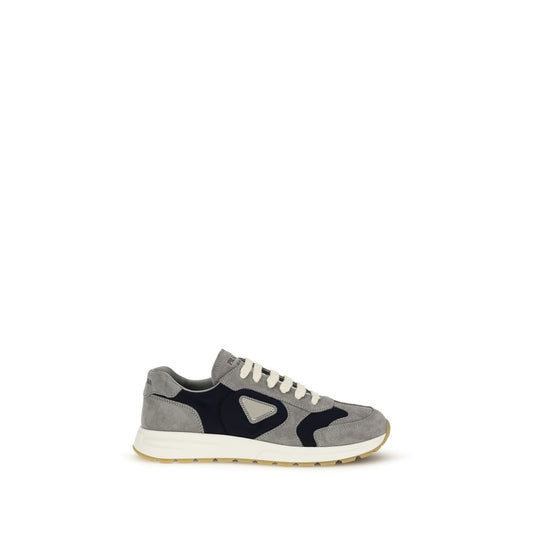 Blue Calf Leather Bos Taurus Athletic Sneakers
