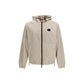 Beige Polyester Shell Jacket