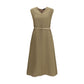 Bicolor Viscose Long Dress