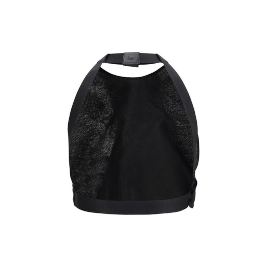 Black Silk Pattern Shirt