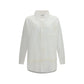 White Cotton Pattern Shirt