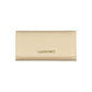 Beige Polyurethane Women Wallet