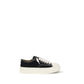 Black Cotton Low Top Sneakers