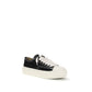 Black Cotton Low Top Sneakers