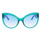 Turquoise Stainless Steel Sunglasses