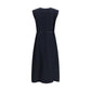 Blue Viscose Long Dress