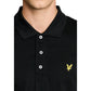 Black Cotton Polo Shirt