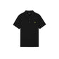 Black Cotton Polo Shirt