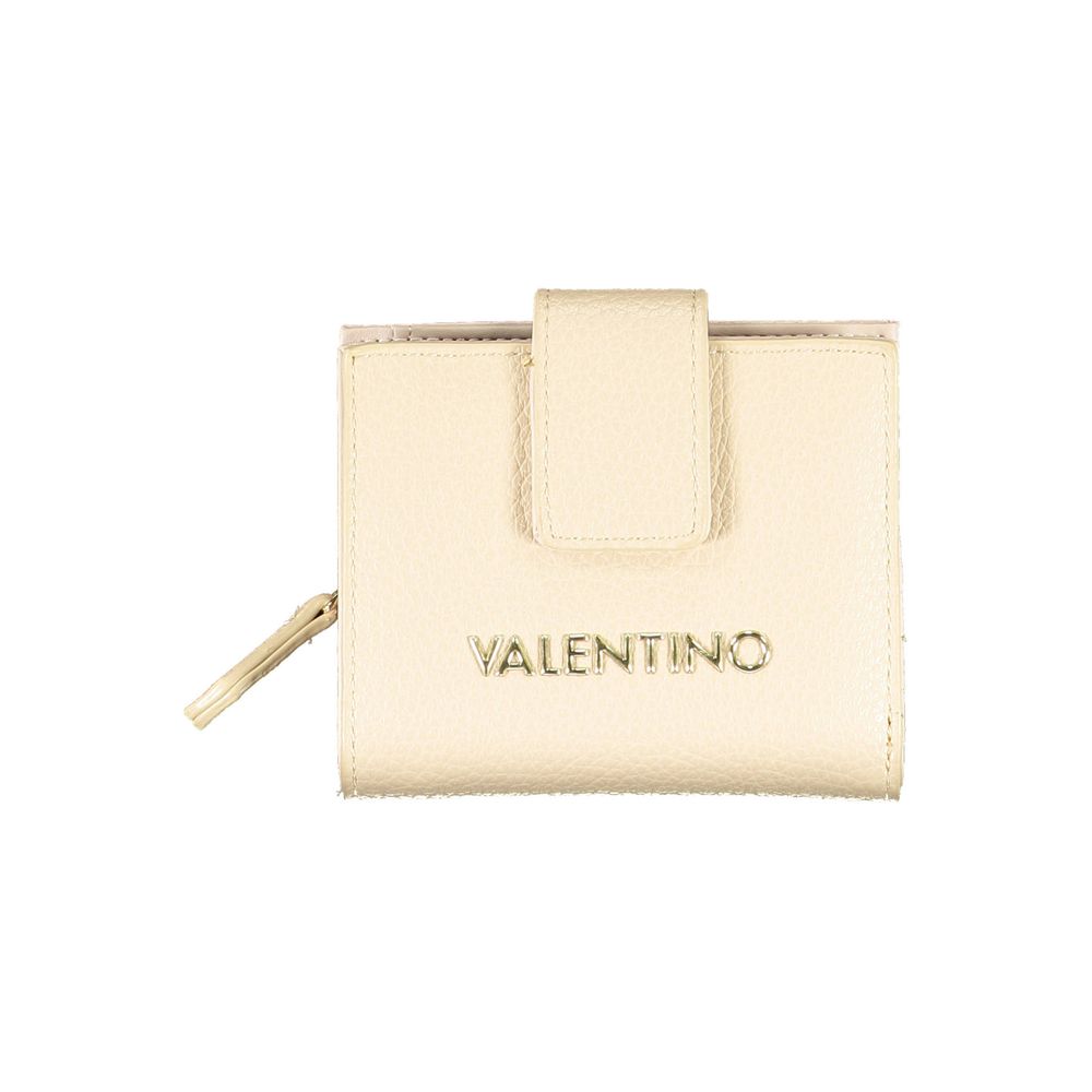 Beige Polyurethane Women's Wallet