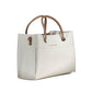 White Polyurethane Women Handbag