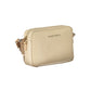 Beige Polyurethane Women Handbag