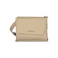 Beige Polyurethane Women's Bag