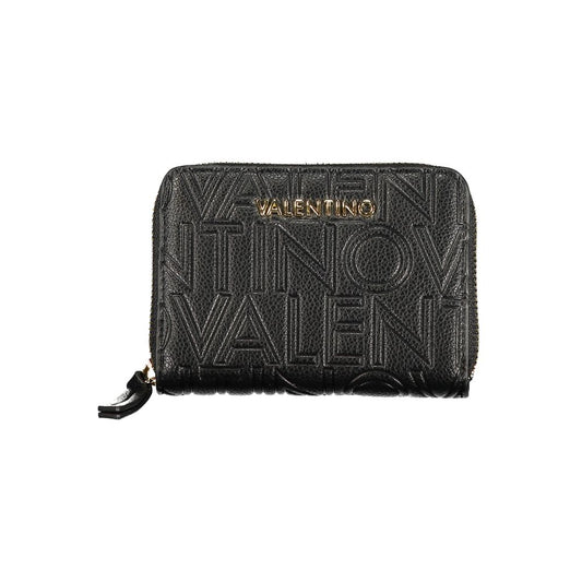 Black Polyurethane Women Wallet