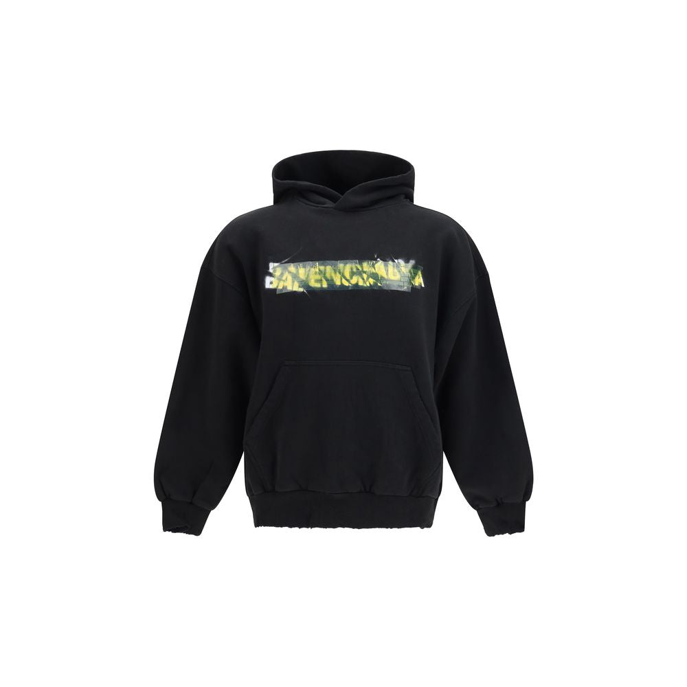 Black Cotton Sweatshirt