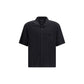 Black Polyester Shortsleeve Shirt