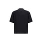 Black Polyester Shortsleeve Shirt