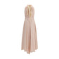 Multicolor Polyester Long Dress