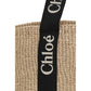 Beige Raffia Backet Bag